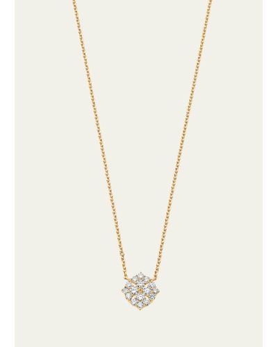 Sara Weinstock 18k Yellow Gold Flora Diamond Pendant Necklace - White