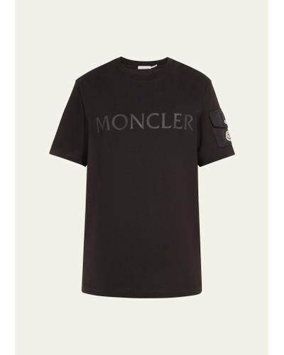 Moncler Laminated Logo T-shirt - Black