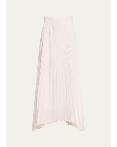 Ramy Brook Winifred Pleated Asymmetric Skirt - Natural