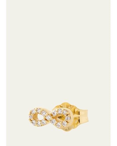 Alison Lou 14k Yellow Gold Diamond Infinity Stud Earring - Natural
