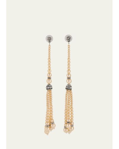 Ben-Amun Pearly Tassel Earrings - Natural