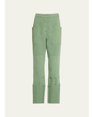 Max Mara Facella Straight-leg Cargo Pants - Green