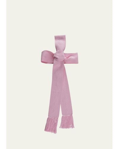Pippa Holt Handwoven Wide Pale Pink Belt