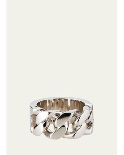 Alexander McQueen Identity Chain Ring - Natural