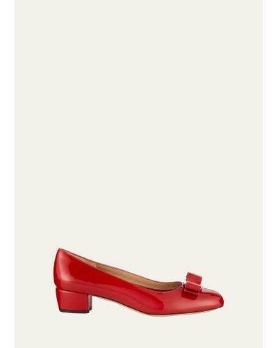 Ferragamo Pumps - Vara - Red