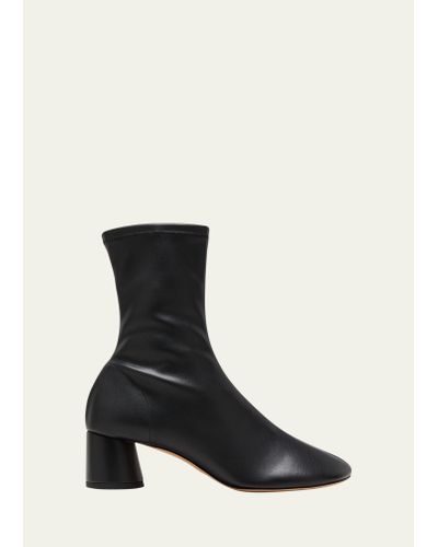 Proenza Schouler Glove Stretch Cylinder-heel Ankle Boots - Black
