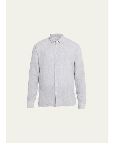 Orlebar Brown Linen Button-down Shirt - White