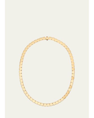 Ileana Makri 18k Yellow Gold 6mm Medium Tile Necklace - Natural