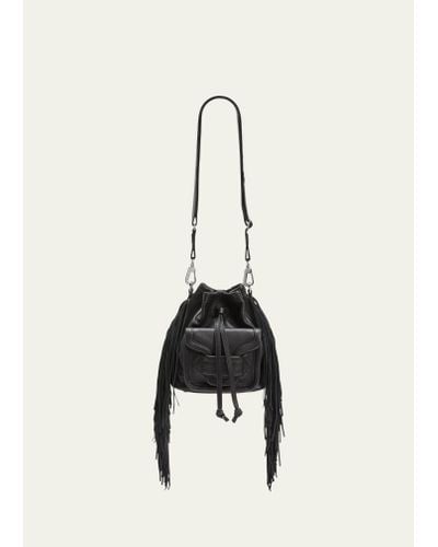 Pierre Hardy Alpha Fringe Leather Backpack - Black