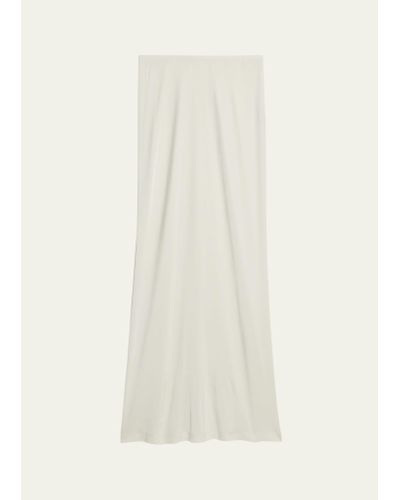 Helmut Lang Fluid Jersey Maxi Skirt - White