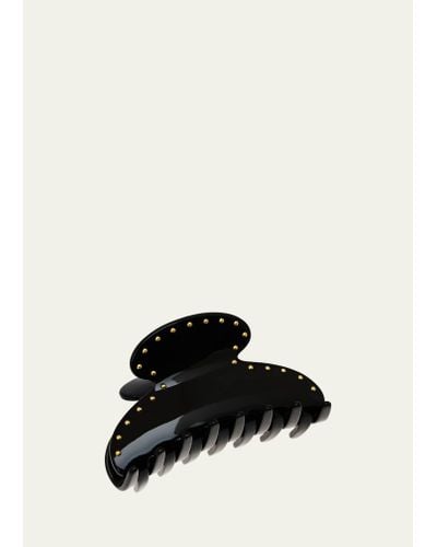 France Luxe Studded Couture Jaw Clip - Black