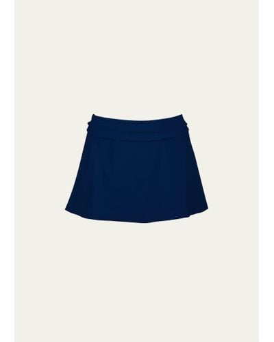 Karla Colletto Banded Multi-purpose Mini Skirt - Blue