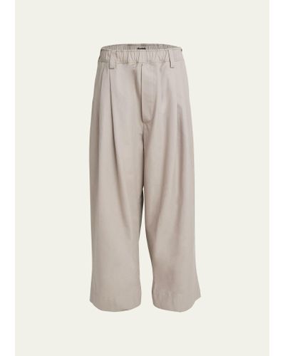 MERYLL ROGGE Elastic Wide-leg Chino Pants - White