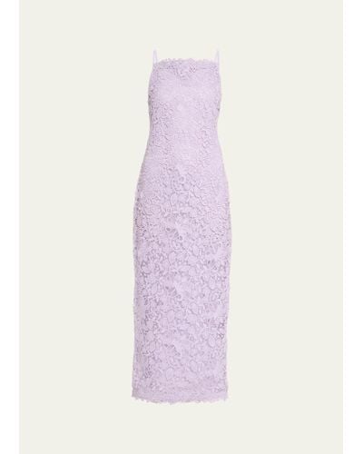 Carolina Herrera Lace Column Gown - Pink