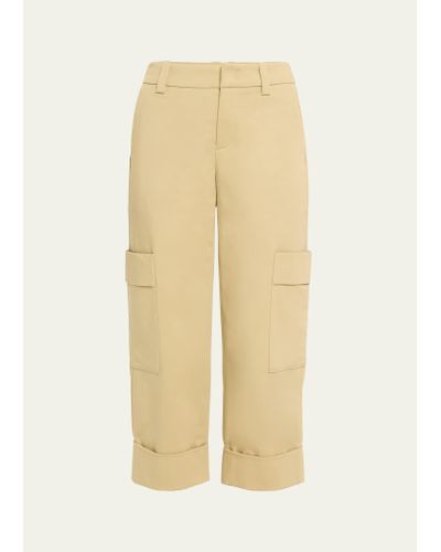 Vince Utility Relaxed Crop Pants - Natural