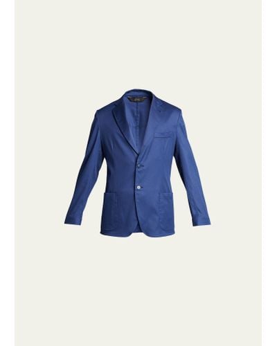 Brioni Sea Island Sport Jacket - Blue