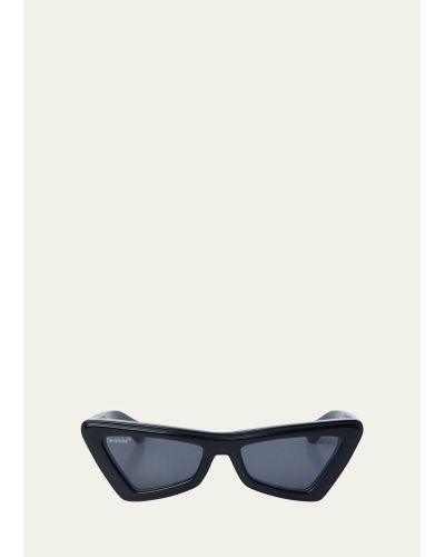 Off-White c/o Virgil Abloh Artemisia Arrows-logo Cat Eye Sunglasses - White
