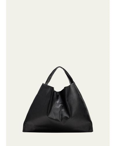 Kassl Oil Faux-leather Shoulder Bag - Black