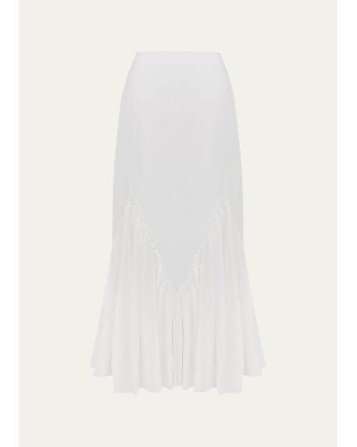 ViX Solid Kerry Long Skirt - White