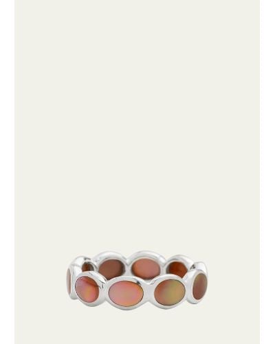 Ippolita All-around Tiny Ovals Ring In Sterling Silver - Natural