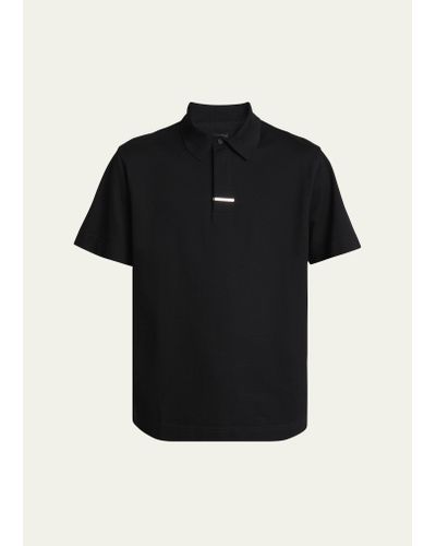 Givenchy Classic Polo Shirt With Tie Clip - Black