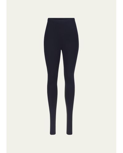Another Tomorrow Seamed Leggings - Blue