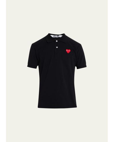 Comme des Garçons Polo Shirt With Heart - Black