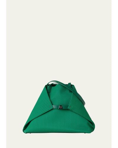Akris Ai Medium Convertible Techno Shoulder Bag - Green