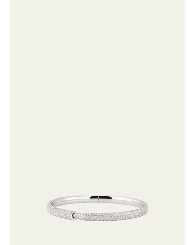 Vhernier 18k White Gold Calla One Bracelet With Diamonds - Natural