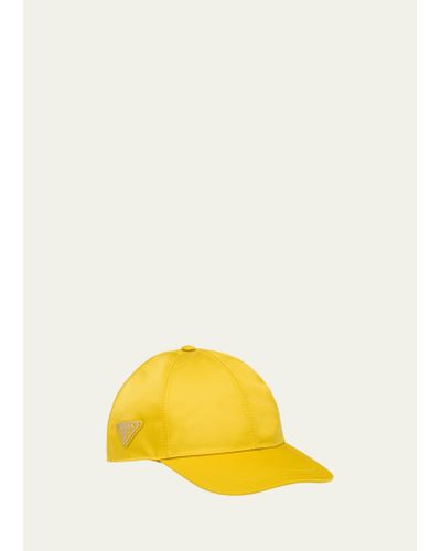 Prada Nylon Baseball Hat - Yellow