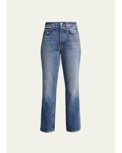 GRLFRND Cassidy High-rise Straight Jeans - Blue