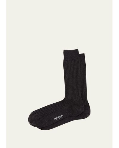 Marcoliani Wool Dress Socks - Black