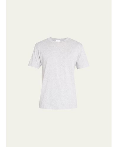 Handvaerk Pima Cotton Crewneck T-shirt - Natural
