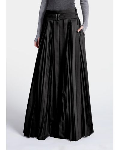 Peter Do Belted Pleated Maxi Skirt - Black