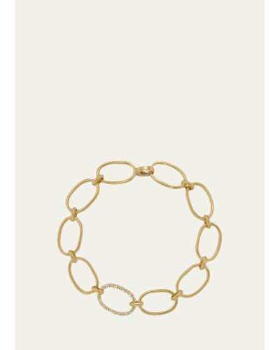 Irene Neuwirth 18k Yellow Gold Large Link Bracelet - White