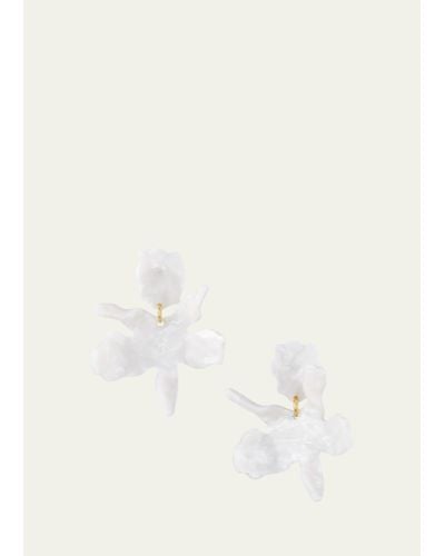 Lele Sadoughi Small Paper Lily Earrings - Natural
