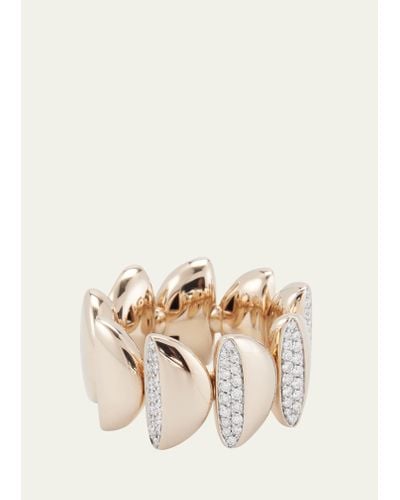 Vhernier 18k White Gold Eclisse Endless Diamond Ring - Natural