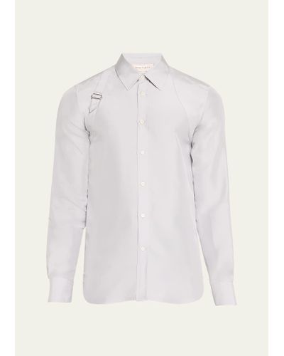 Alexander McQueen Tonal Harness Sport Shirt - White
