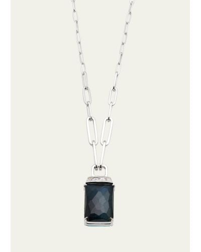 Stephen Webster 18k White Gold Ch2 Twister Pendant Necklace With Turquoise - Natural