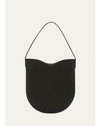 Il Bisonte Roseto Vacchetta Leather Hobo Bag - Black