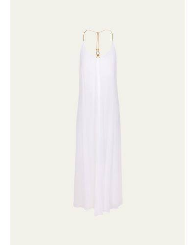 ViX Solid Diane Maxi Dress Coverup - White