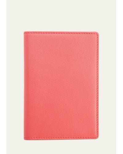 ROYCE New York Personalized Leather Rfid-blocking Passport Wallet With Vaccine Card Pocket - Pink