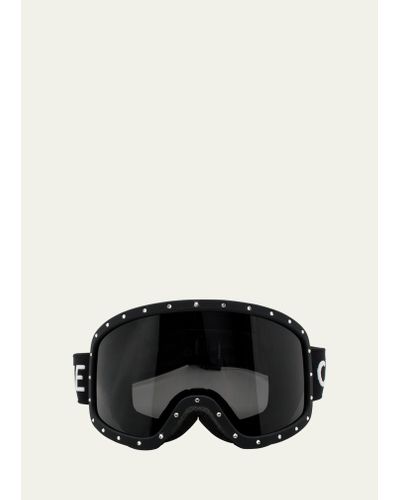 Celine Rhinestone Acetate Ski Goggles - Black