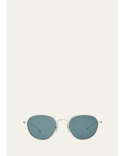 Thom Browne Titanium Round Sunglasses - Blue