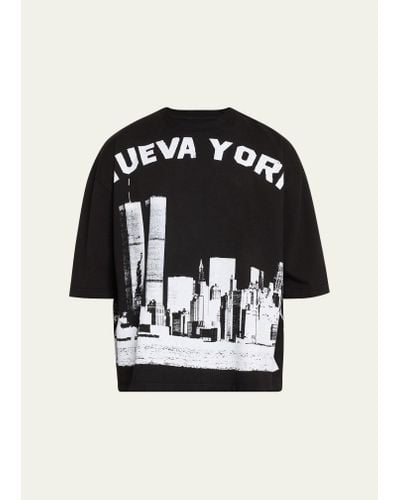 Willy Chavarria Nuevo York Skyline Boxy T-shirt - Black