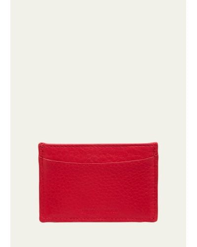 Bergdorf Goodman Leather Slim Card Case - Red
