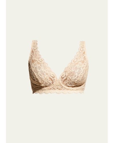 Hanro Luxury Moments Soft Cup Lace Bra - Natural