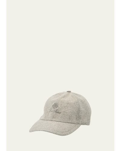 Loro Piana Storm System Cashmere Baseball Hat - White