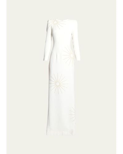Dries Van Noten Dalista Embellished Gown - Natural