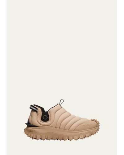 Moncler Apres Trail Quilted Pull-on Sneakers - Natural